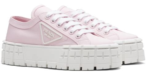 prada women's sneakers pink|prada gabardine sneakers pink.